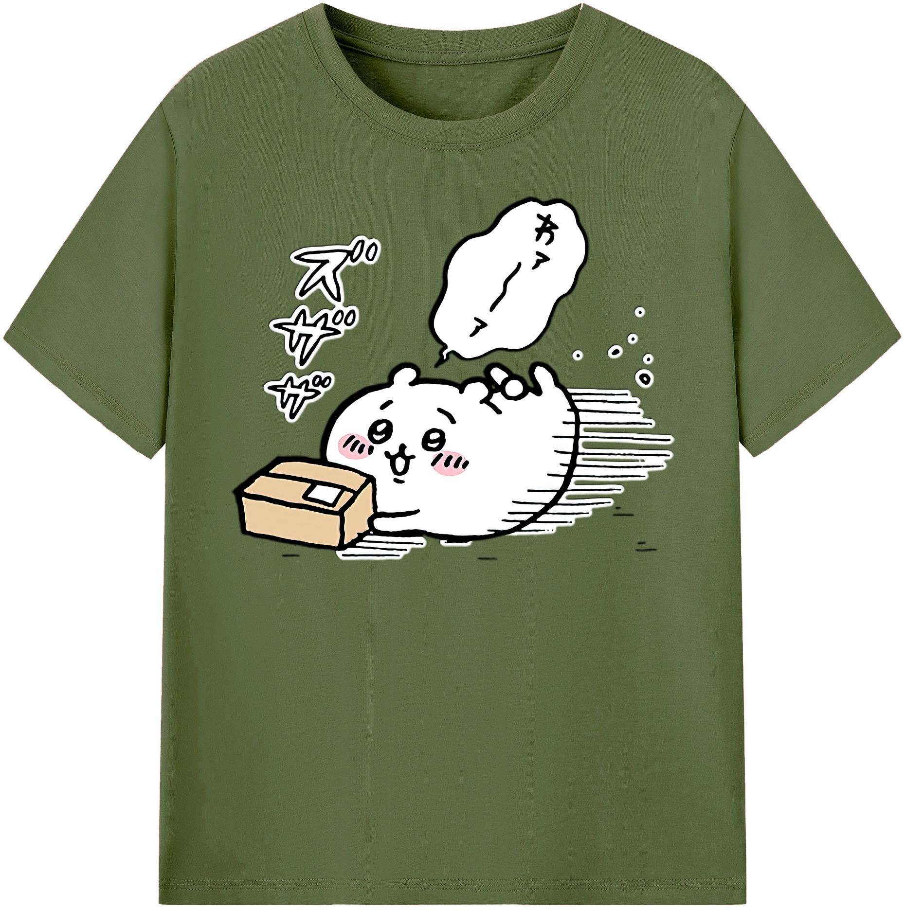 （画像用） ちいかわ ちいかわ Chii-kawa chiikawa 綿100％半袖Tシャツ（フロントプリント）